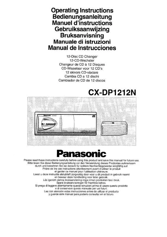 Mode d'emploi PANASONIC CXDP1212