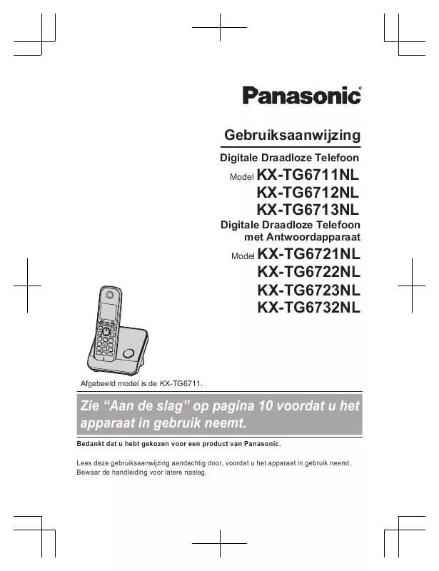 Mode d'emploi PANASONIC KX-TG6711