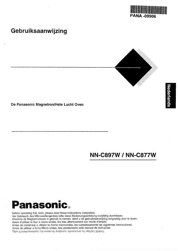 Mode d'emploi PANASONIC NN-C877W