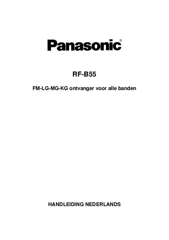 Mode d'emploi PANASONIC RF-B55