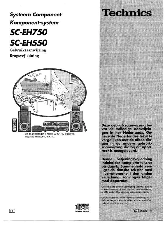 Mode d'emploi PANASONIC SC-EH750
