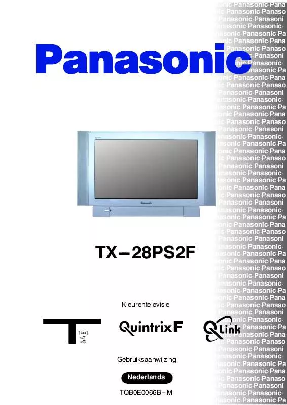 Mode d'emploi PANASONIC TX-28PS2F