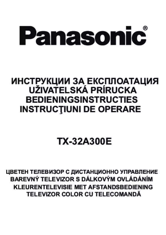 Mode d'emploi PANASONIC TX-32A300E