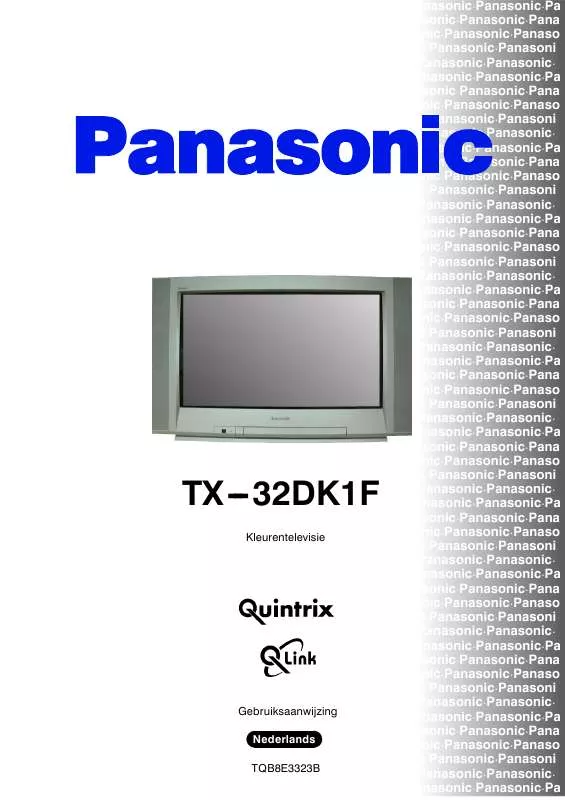 Mode d'emploi PANASONIC TX-32DK1F