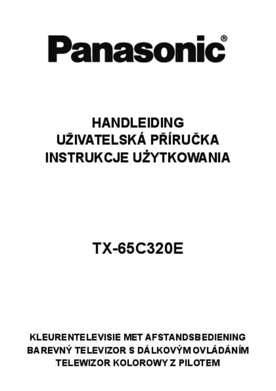 Mode d'emploi PANASONIC TX-65C320E