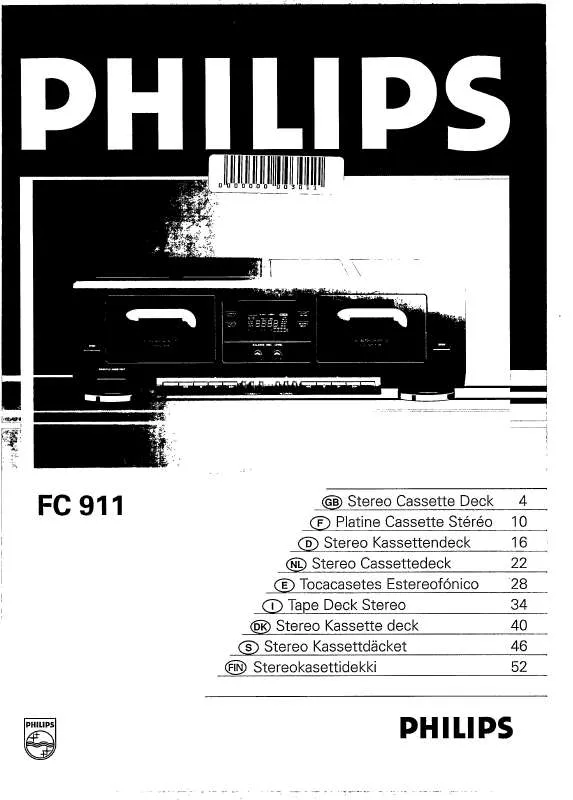 Mode d'emploi PHILIPS FC911