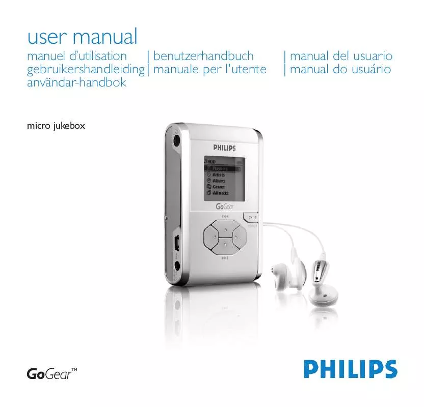 Mode d'emploi PHILIPS HDD075