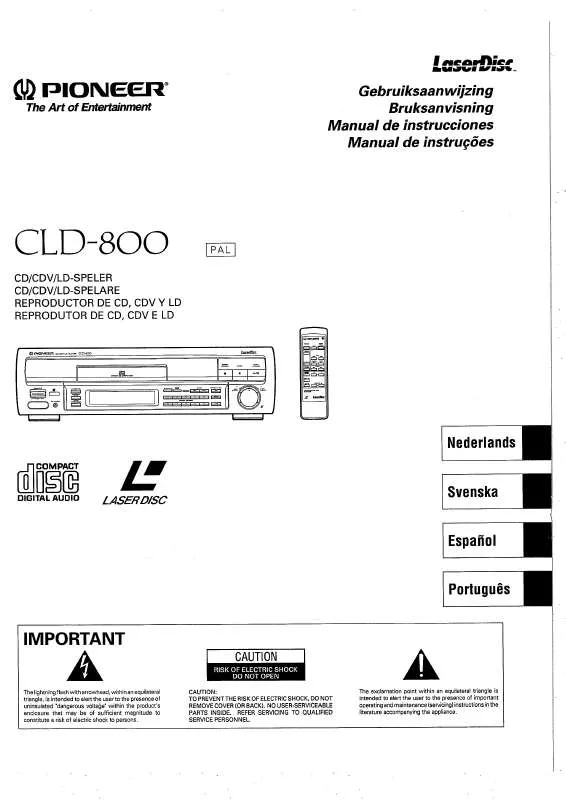 Mode d'emploi PIONEER CLD-800