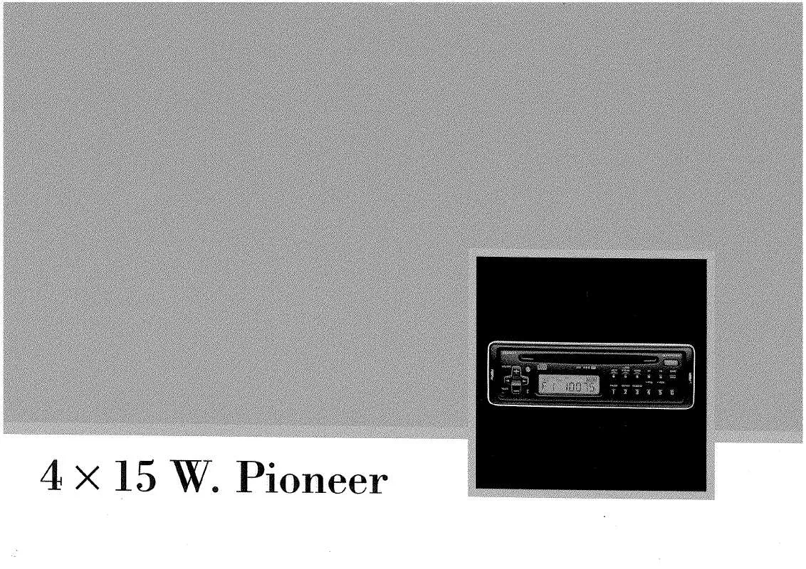 Mode d'emploi PIONEER DEH-915RDS