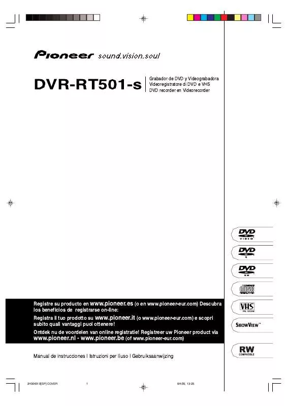 Mode d'emploi PIONEER DVR-RT501-S