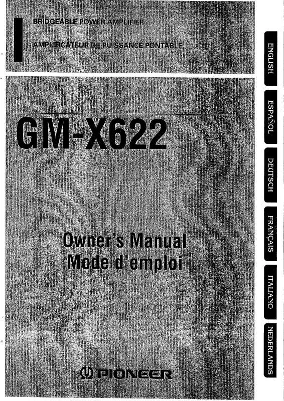 Mode d'emploi PIONEER GM-X622