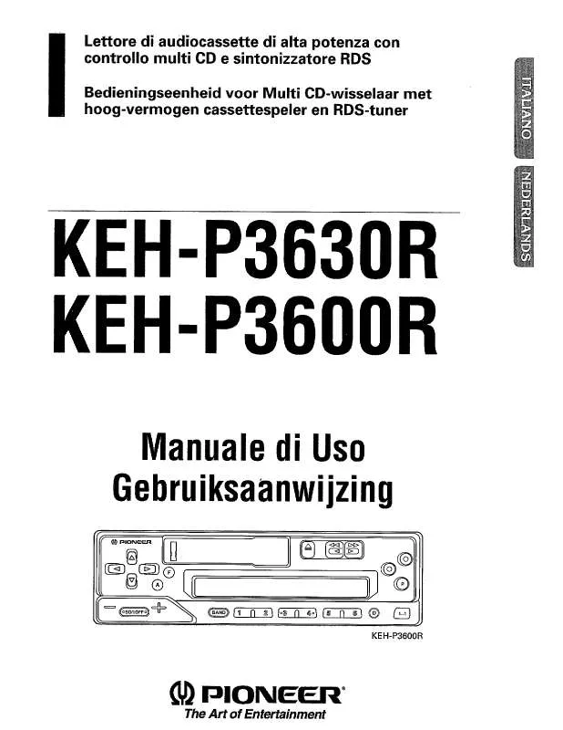 Mode d'emploi PIONEER KEH-P3600R