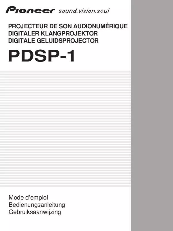 Mode d'emploi PIONEER PDSP-1