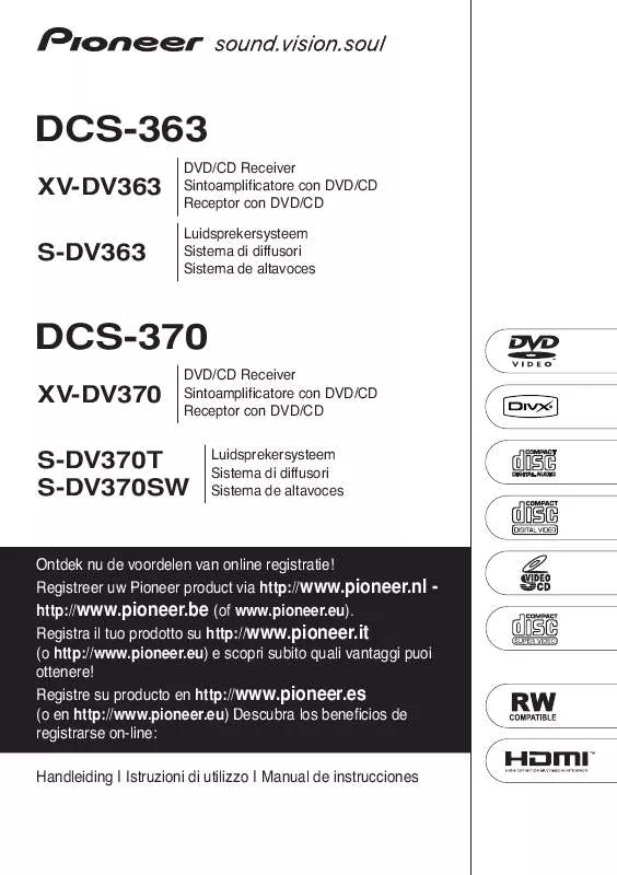 Mode d'emploi PIONEER S-DV370SW (DCS-370)