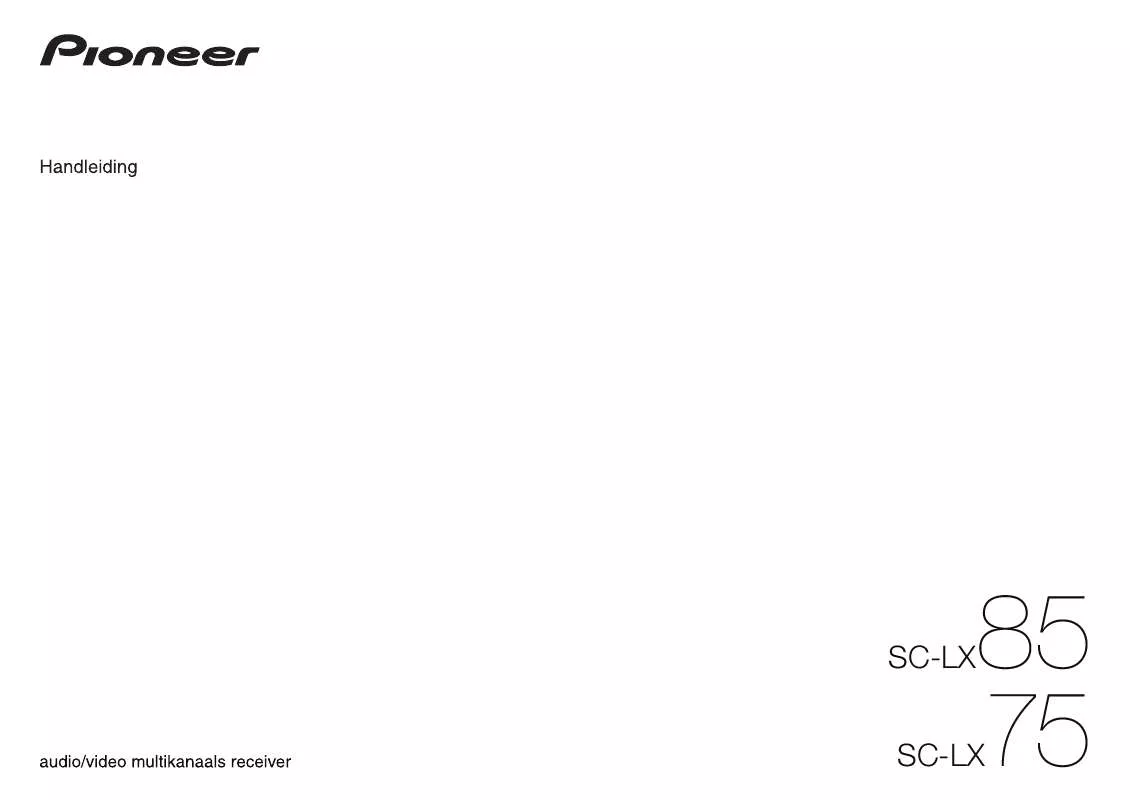 Mode d'emploi PIONEER SC-LX85