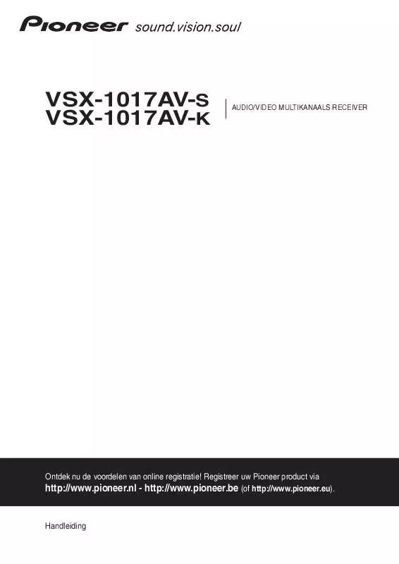 Mode d'emploi PIONEER VSX-1017AV-S