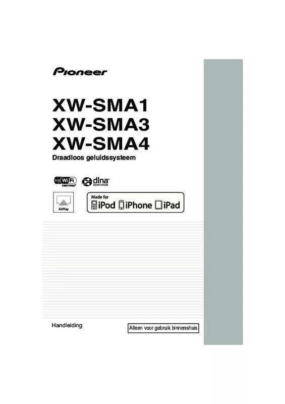 Mode d'emploi PIONEER XW-SMA3-W