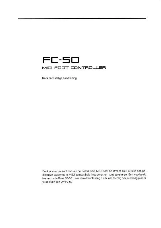 Mode d'emploi ROLAND FC-50