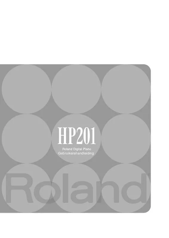 Mode d'emploi ROLAND HP201
