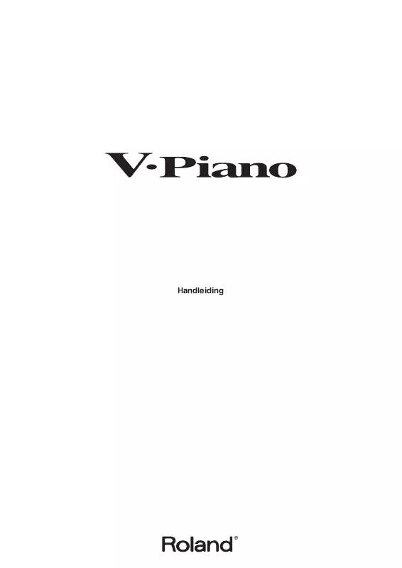 Mode d'emploi ROLAND V-PIANO