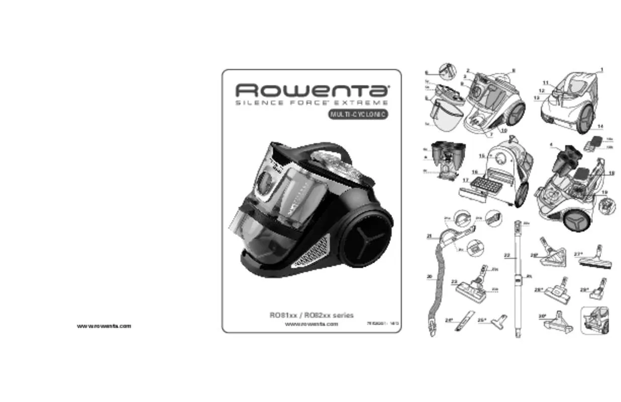 Mode d'emploi ROWENTA RO8154 11 SILENCE FORCE EXTREME CYCLONIC