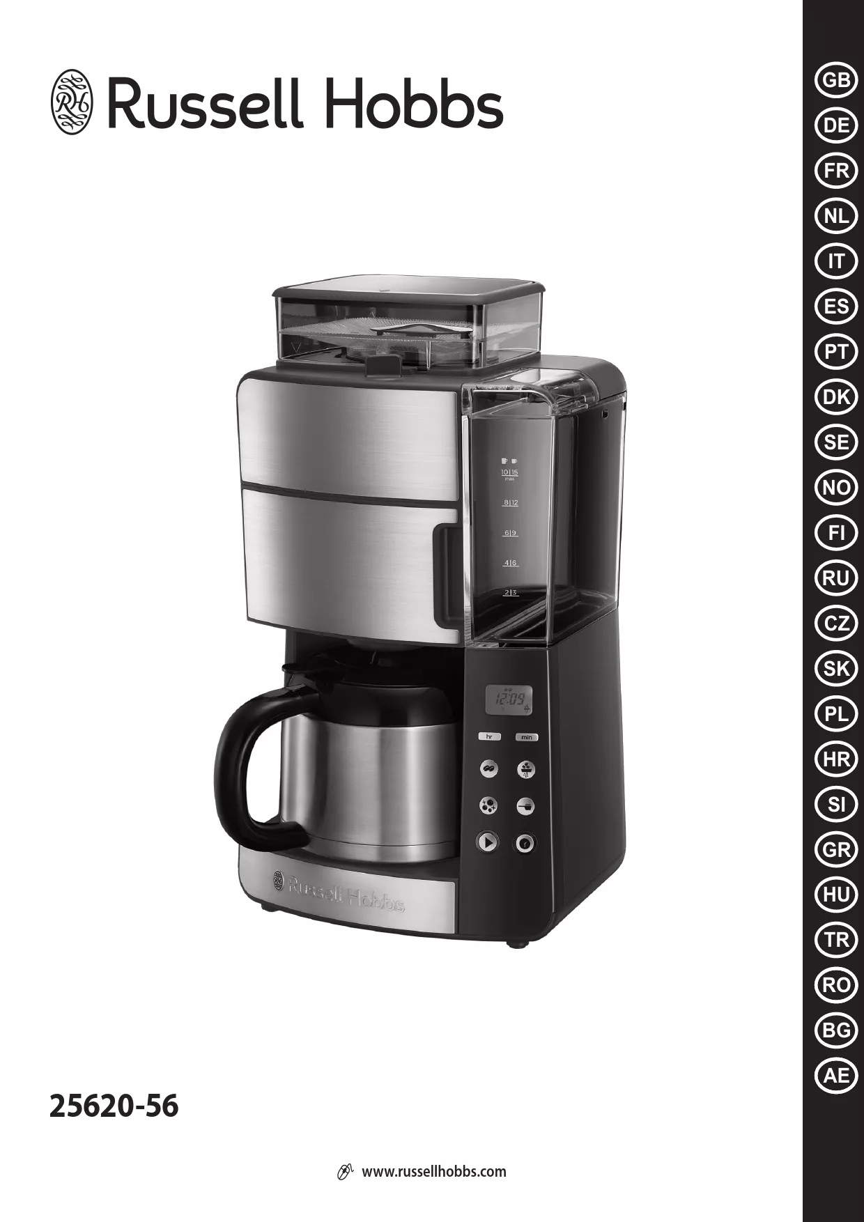 Mode d'emploi RUSSELL HOBBS GRIND AND BREW THERMAL CARAFE