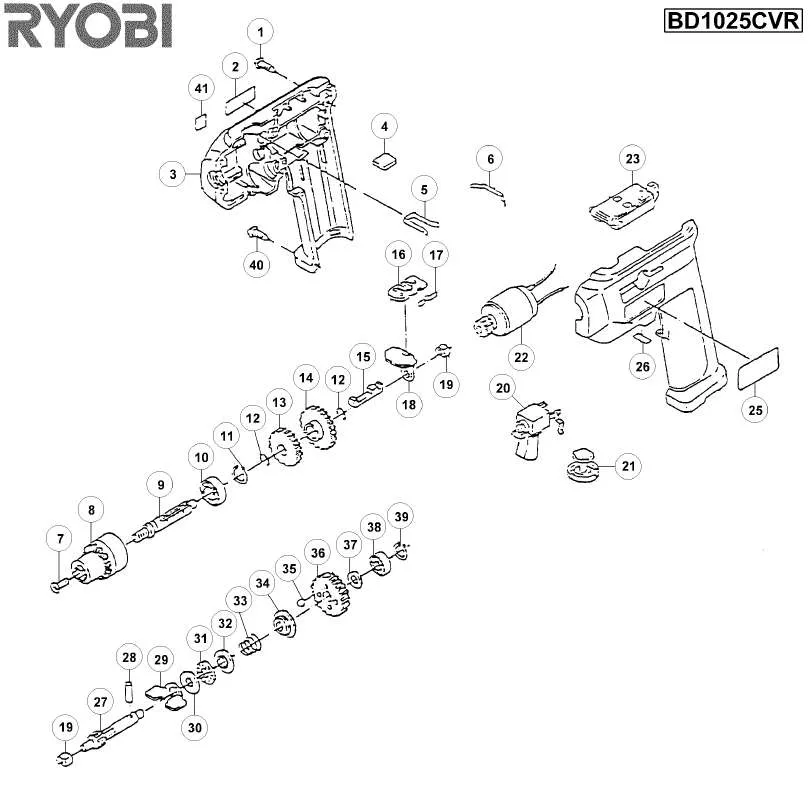 Mode d'emploi RYOBI B1025CVR
