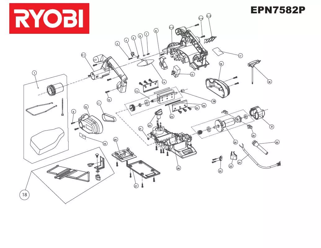 Mode d'emploi RYOBI EPN7582P