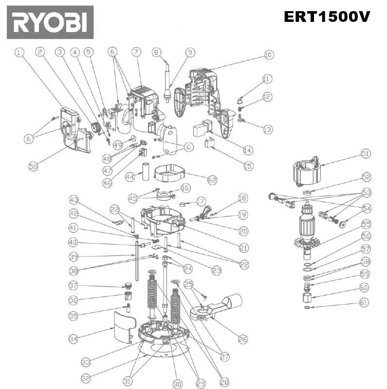 Mode d'emploi RYOBI ERT1500V