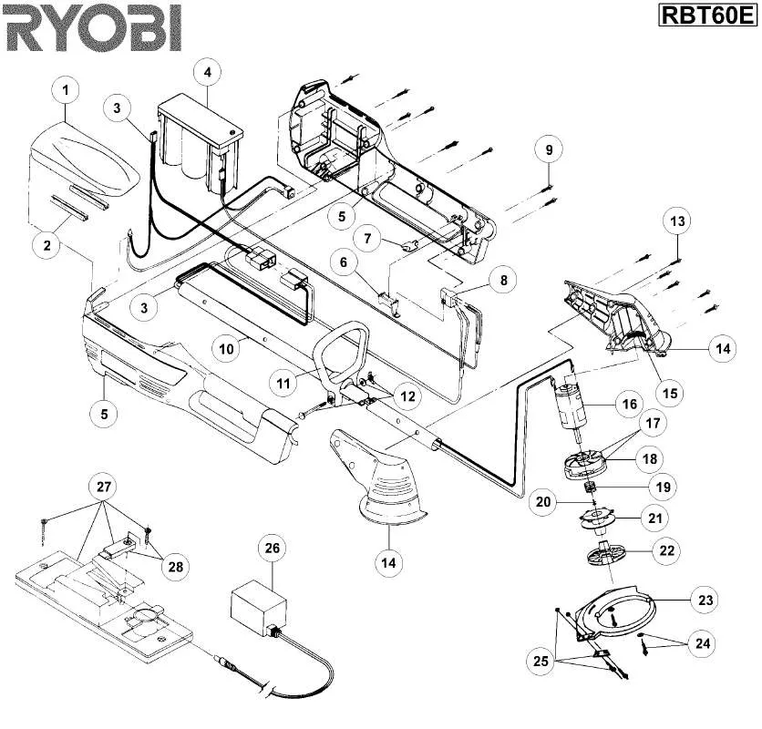Mode d'emploi RYOBI RBT60E