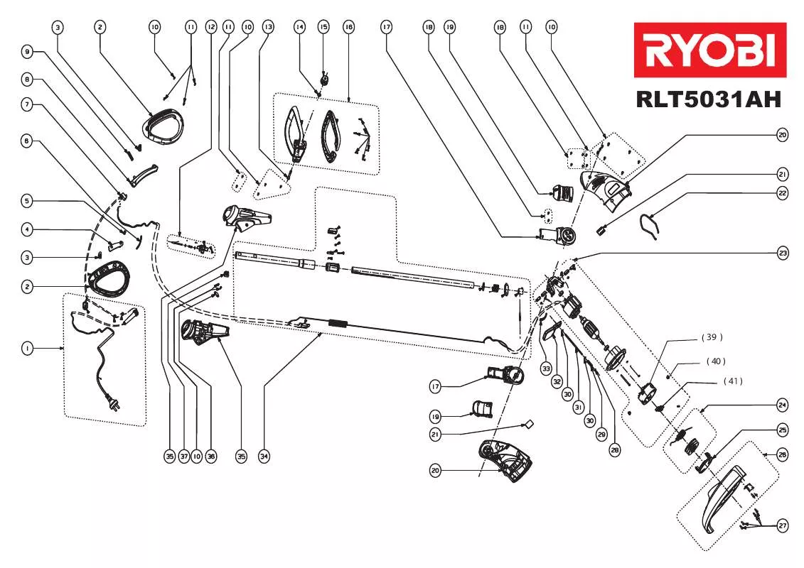 Mode d'emploi RYOBI RLT5031AH