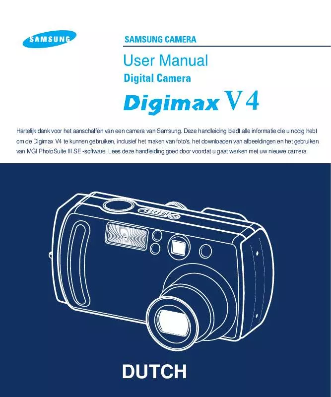 Mode d'emploi SAMSUNG DIGIMAX4500 SUPER