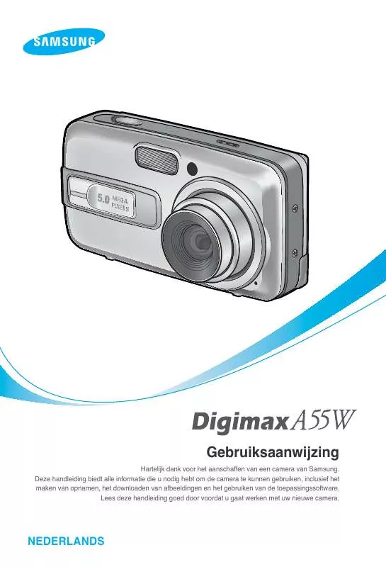 Mode d'emploi SAMSUNG DIGIMAXA55W