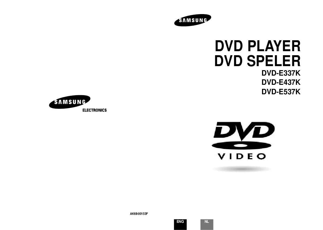 Mode d'emploi SAMSUNG DVD-E537K