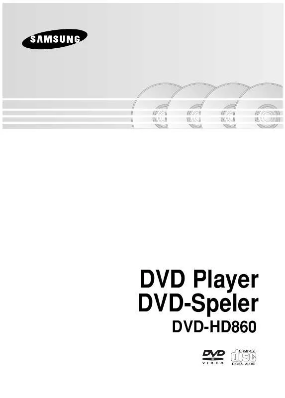 Mode d'emploi SAMSUNG DVD-HD860