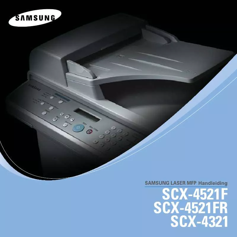 Mode d'emploi SAMSUNG SCX-4321