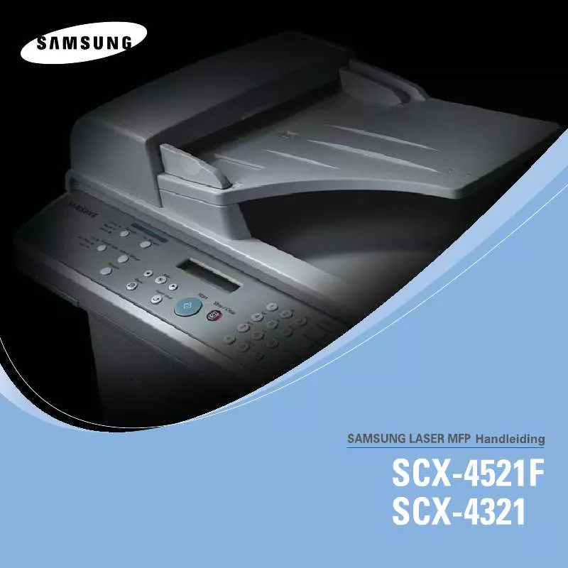 Mode d'emploi SAMSUNG SCX-4521