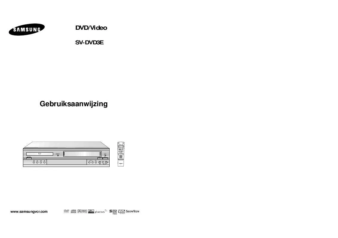 Mode d'emploi SAMSUNG SV-DVD3E