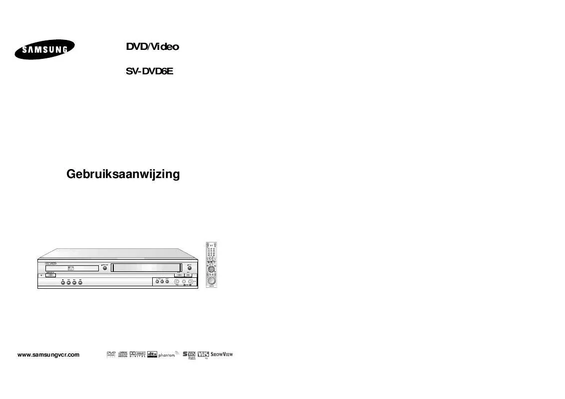 Mode d'emploi SAMSUNG SV-DVD6E