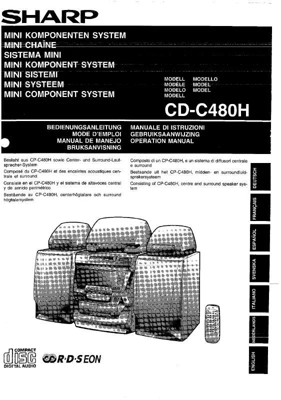 Mode d'emploi SHARP CD-C480H