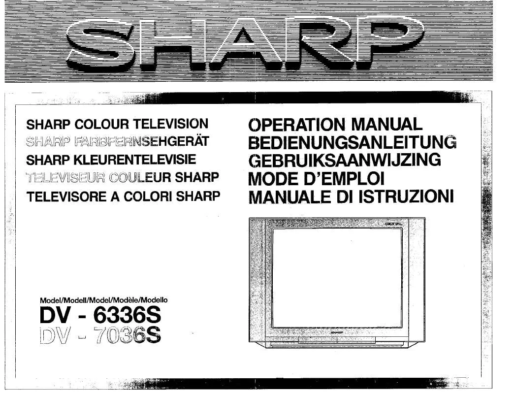Mode d'emploi SHARP DV-6336S/7036S