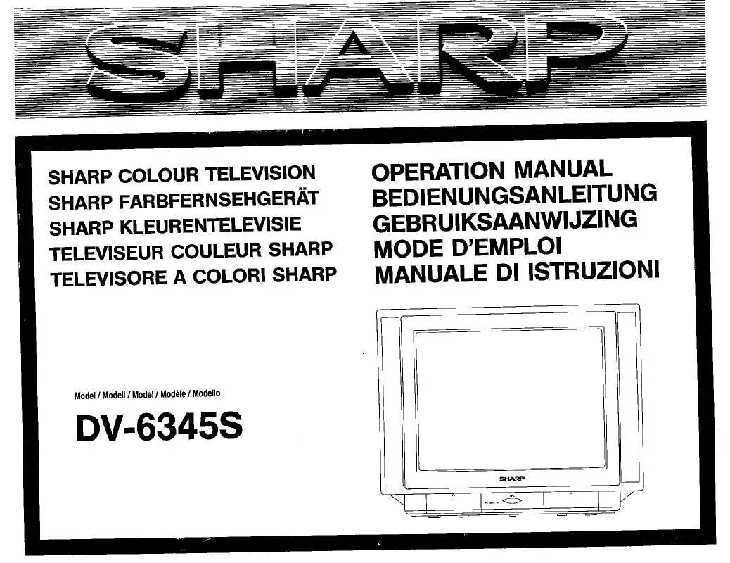 Mode d'emploi SHARP DV-6345S