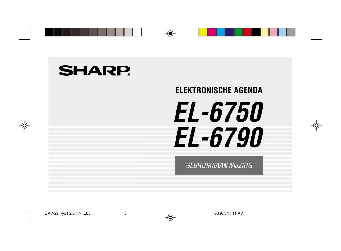 Mode d'emploi SHARP EL-6750/6790