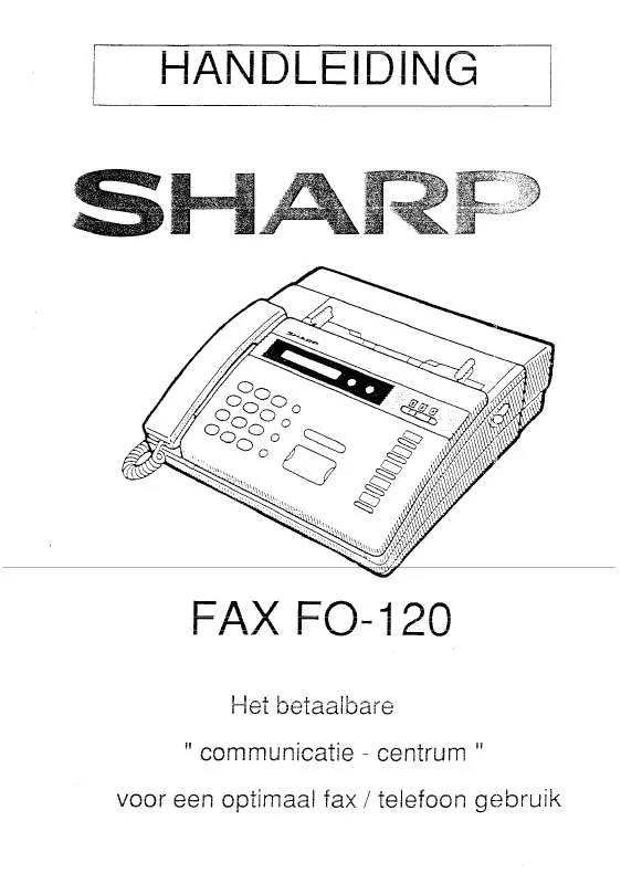 Mode d'emploi SHARP FO-120