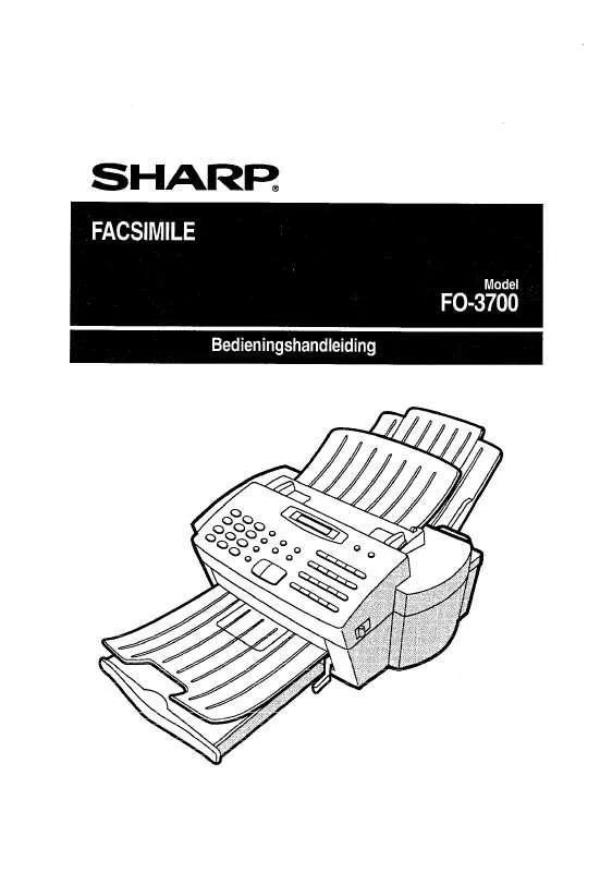 Mode d'emploi SHARP FO-3700