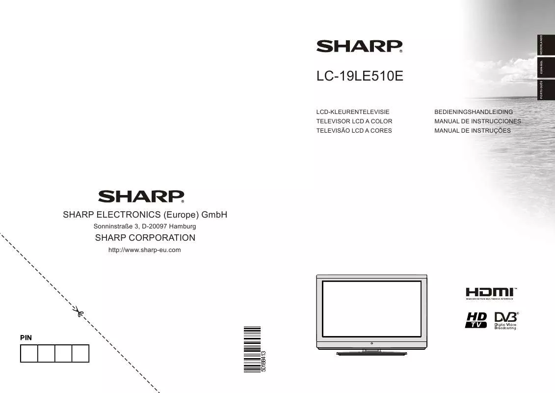 Mode d'emploi SHARP LC-19LE510E