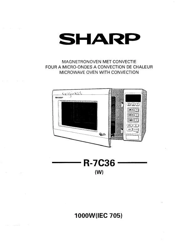 Mode d'emploi SHARP R-7C36
