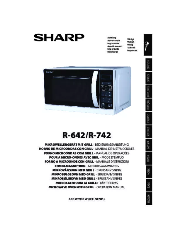 Mode d'emploi SHARP R642