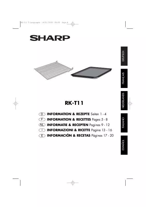 Mode d'emploi SHARP R-T11