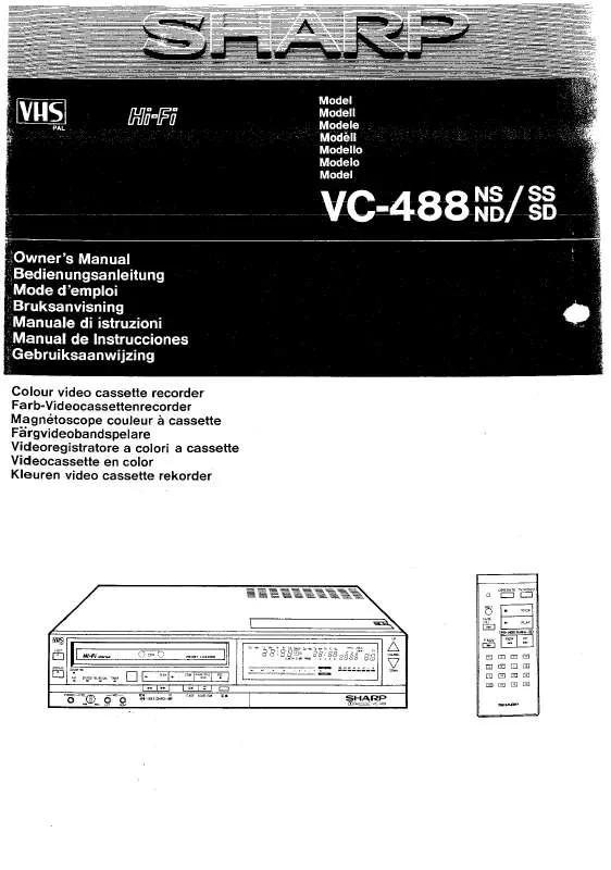 Mode d'emploi SHARP VC-488